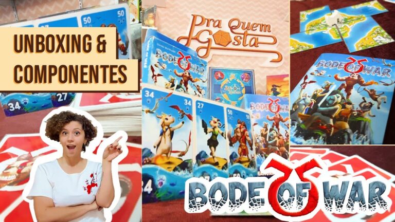 UNBOXING & COMPONENTES: BODE OF WAR – Pra Quem Gosta