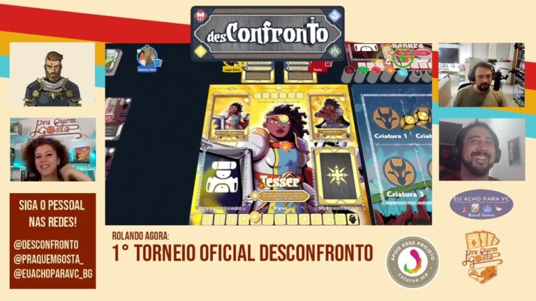 LIVES PQG: 1º Torneio Oficial de DesConfronto! Partida 1 – Dia 1