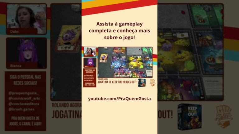 CONHEÇA KEEP THE HEROES OUT! – Pra Quem Gosta