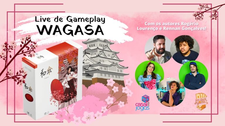 Conheça WAGASA (Jogo de Tabuleiro) – LIVES PQG