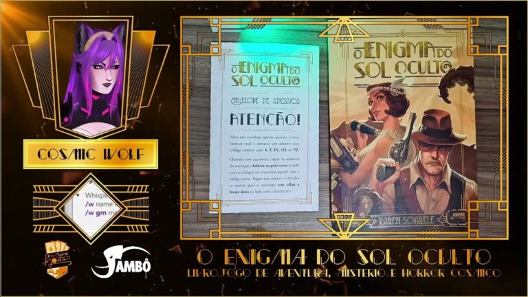 O ENIGMA DO SOL OCULTO – Jogatina do Livro-jogo! | PARTE 01