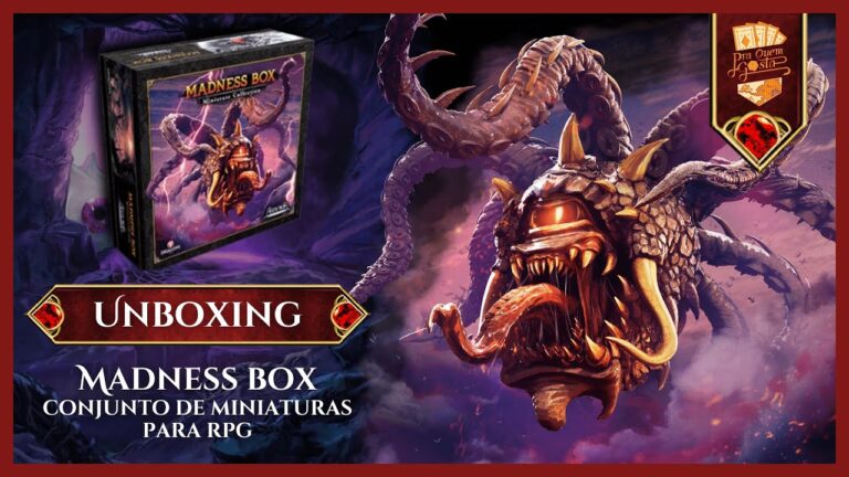 UNBOXING miniaturas MADNESS BOX | TANARES RPG – Pra Quem Gosta