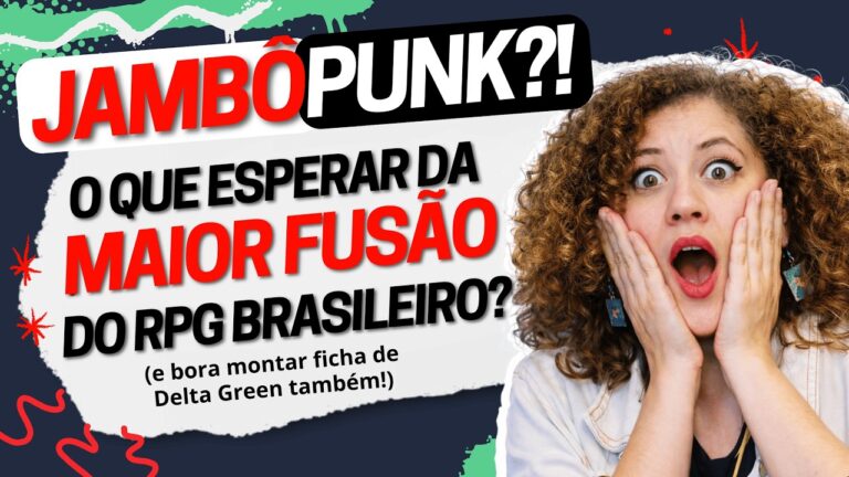LIVE RELÂMPAGO: FUSÃO JAMBÔ E RETROPUNK?! Bora falar sobre isso! (E montar ficha de Delta Green) RPG