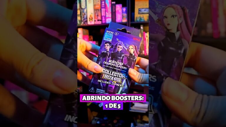 OLHA O QUE VEIO! Abrindo booster de Kpop Demon Hunters #jogos #games #colecionáveis #kpop