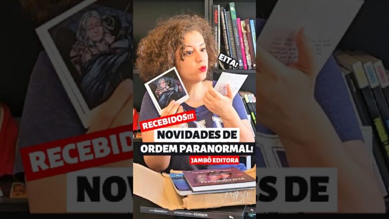 RECEBIDOS! Novidades de ORDEM PARANORMAL hq e rpg #rpg #ordemparanormal #quadrinhos